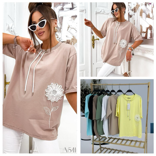 Bluzki damskie Roz Standard, Mix Kolor Paczka 10 szt